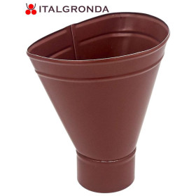 BEVERA ALLUMINIO ROSSO SIENA Ø100