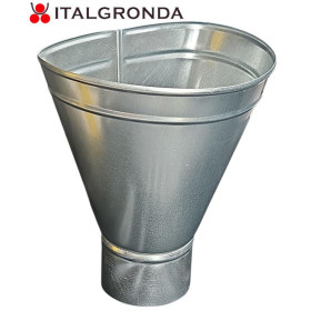 BEVERA IMBUTO BACINELLAIN LAMIERA ZINCATA Ø100