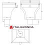 QUOTE BACINELLA BEVERA RAME DE LUXE MOD. MILANO Ø100
