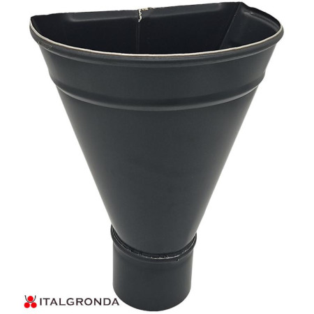 BEVERA BACINELLA IMBUTO MODELLO TOSCANA IN ALLUMINIO COLOR ANTRACITE RAL 7016.