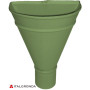 BEVERA IMBUTO BACINELLA SPORTA,MODELLO TOSCANA IN ALLUMINIO COLOR VERDE PALLIDO RAL 6021