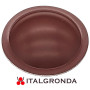 CAPPELLOTTO BORCHIA ALLUMINIO COLOR ROSSO SIENA Ø35MM