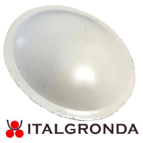 BOMBATURA CAPPELLOTTO ALLUMINIO BIANCO GRIGIO Ø35MM
