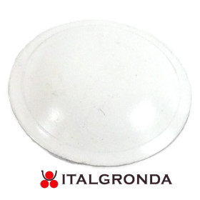 CAPPELLOTTO COPRIVITE BOMBATO ALLUMINIO BIANCO RAL 9010 Ø35MM