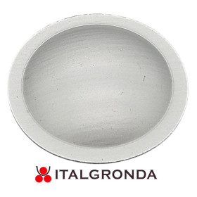 CAPPELLOTTO COPRIVITE BORCHIA ALLUMINIO SILVER RAL 9006  Ø35MM