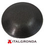 BORCHIA BOMBATA, CAPPELLOTTO ALLUMINIO NERO RAL 9005 Ø35MM