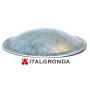 BORCHIETTA COPRIVITE BOMBATA ALLUMINIO VESTI  GRIGIO ROOF Ø35MM