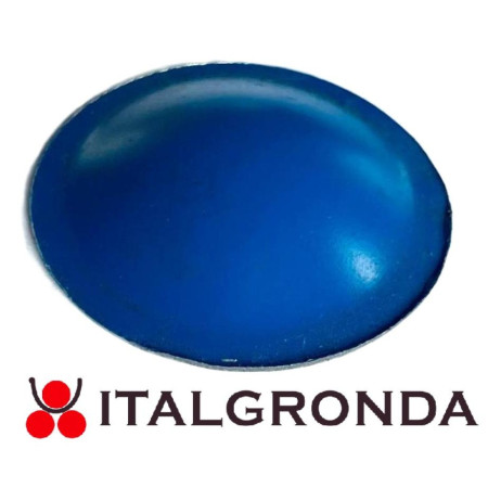 BORCHIA BOMBATA COPRIVITE CAPPELLOTTO LAMIERA BLU GENZIANA RAL 5010 Ø35MM