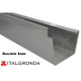 GRONDA A CASSETTA c/scalino INOX 5/10 BASE 10-12 cm