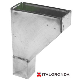 BEVERA LATERALE IN ACCIAIO INOX A SEZ. QUADRATA