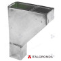 BEVERA LATERALE IN ACCIAIO INOX QUADRATA