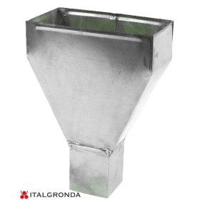 BEVERA BACINELLA CENTRALE IN ACCIAIO INOX QUADRATA