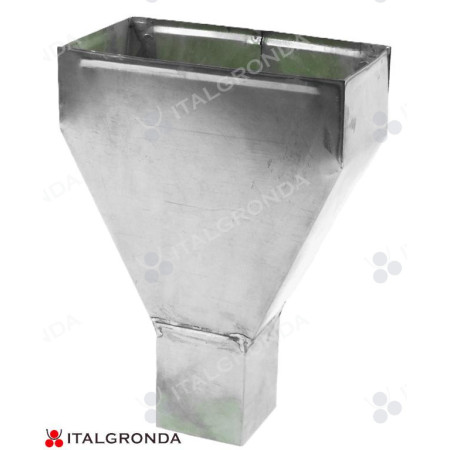 BEVERA BACINELLA CENTRALE IN ACCIAIO INOX QUADRATA