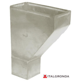 BEVERA LATERALE ALLUMINIO BIANCO/GRIGIO QUADRATA
