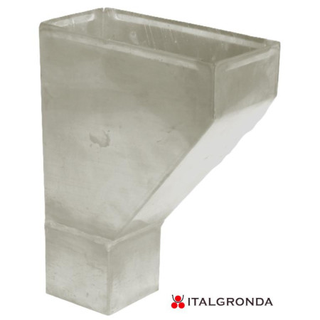 BEVERA LATERALE ALLUMINIO BIANCO/GRIGIO QUADRATA