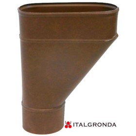 BEVERA BACINELLA IMBUTO LATERALE IN ALLUMINIO COL. CORTEN