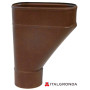 BEVERA BACINELLA IMBUTO LATERALE IN ALLUMINIO COL. CORTEN