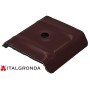 1CAPPELLOTTO C/GUARNIZ. LAMIERA ROSSO SIENA RAL 3009 X GRECATI L.40