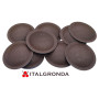 CAPPELLOTTI IN LAMIERA SSAB GreenCoat® COLOR CHESTNUT BROWN Ø35mm