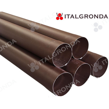 TUBO LAMIERA GREEN COAT SSAB RWS MARRONE CIOCCOLATO Ø100 DA ML.1