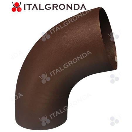 GOMITO LAMIERA RWS GREEN COAT MARRONE CIOCCOLATO Ø100 A 72° F2