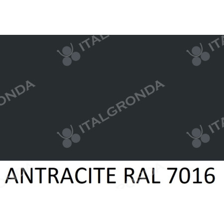 FERMATUBO IN LAMIERA PREVERNICIATA ANTRACITE RAL 7016 A TASSELLO