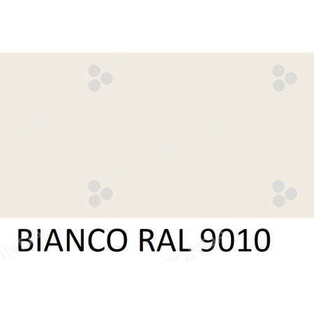 NASTRO ALLUMINIO PREV. BIANCO RAL 9010 2F+PEL. SP.10/10