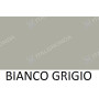 FERMATUBO IN LAMIERA PREVERNICIATA BIANCO/GRIGIO A TASSELLO
