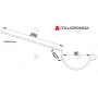 STAFFA IN RAME PER GRONDA SEMITONDA - SVILUPPO 20 CM