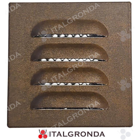 GRIGLIA IN ALLUMINIO PER VENTILAZIONE 100X100 CON RETE