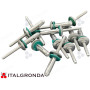 MANCIATA DI RIVETTI in Allumino Mod. G-TRERIV Con Guarnizione. Ø7,7x27.7mm TL19