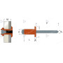 QUOTE RIVETTI RAME Ø3,4X9 CHIODO FERRO