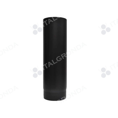 TUBO IN ACCIAIO VERNICIATO NERO PER STUFE A LEGNA DA CM 100 Ø120-130-140-150-160-180-200