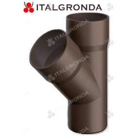 Raccordo a BRACA A 45° IN PLASTICA COLOR MARRONE