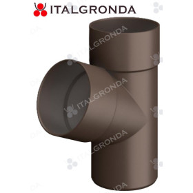 Raccordo a BRACA 67° IN PVC COLOR MARRONE Ø80mm