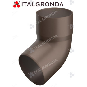 CURVA PLUVIALE PVC COL. MARRONE A 67°