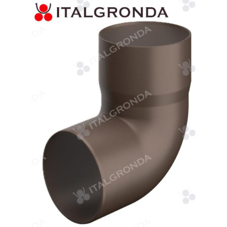 CURVA PLUVIALE PVC COL. MARRONE 87°