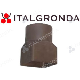 AUMENTO DI SEZIONE PVC COL. MARRONE DA SEZ. TONDA A SEZ. QUADRA