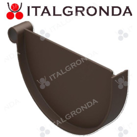 TAPPO DI TESTATA X GIUNTO SEMIT.125 (SV.25) COL. MARRONE