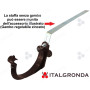 DEMO STAFFA  X GRONDA SEMIT. PVC COL. MARRONE 125 (SV.25) CON ACCESSORIO MONTATO