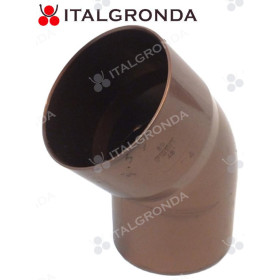 CURVA PLUVIALE PVC COL. RAMATO Ø80 45°