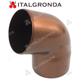 CURVA PLUVIALE PVC COLORE RAMATO 67° Ø80