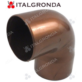 CURVA PLUVIALE PVC COL. RAMATO 87° Ø80