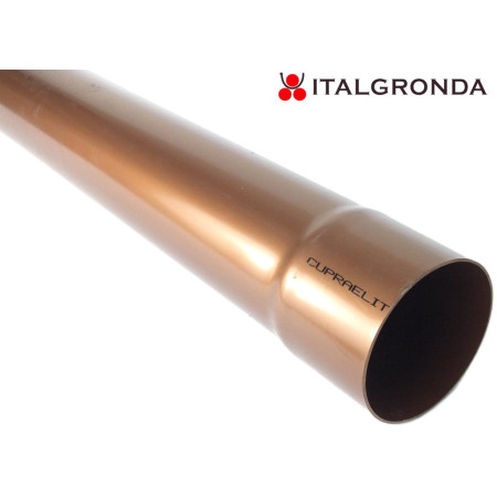 TUBO PLUVIALE PVC COL. RAMATO Ø 80  DA ML.1