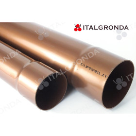 TUBO PLUVIALE PVC COL. RAMATO Ø 80 E 100DA ML.1