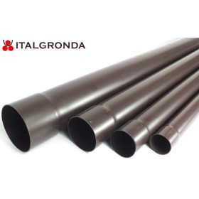 TUBO PLUVIALE PVC COL. MARRONE DA ML.1 Ø 50-63-80-100mm