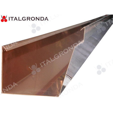 GRONDA A CASSETTA Base 10cm in RAME Sviluppo 33cm spess. 0,5mm con Scalino da Metri 3,0