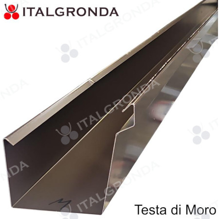 GRONDA A CASSETTA c/scalino LAM. TESTA DI MORO SIMIL RAL 8019 DA ML.3,0