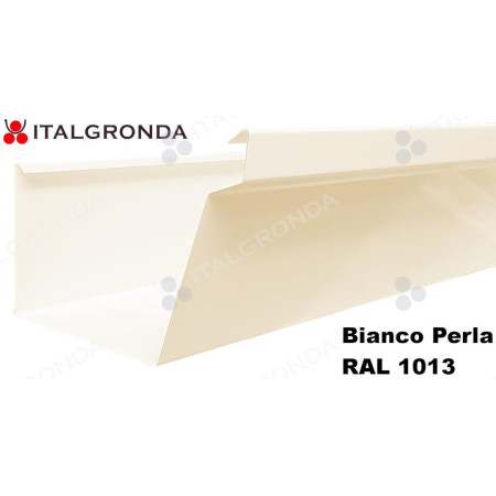 GRONDA A CASSETTA c/scalino ALL. BIANCO PERLA RAL 1013 DA ML.1,0