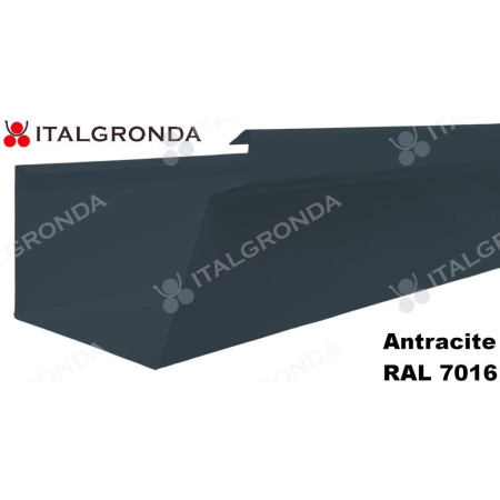 GRONDA A CASSETTA c/scalino ALL. ANTRACITE RAL 7016 DA ML.1,0